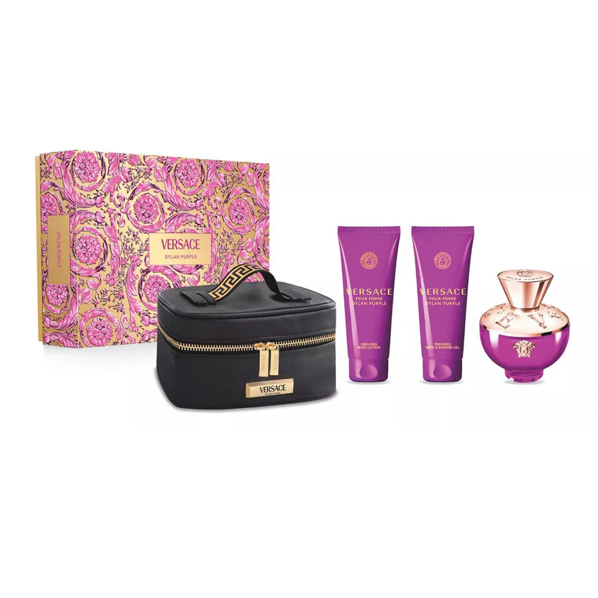 Set Versace Set Dylan Purple Edp 100 Ml + Shower Gel+ Body Lotion 3c